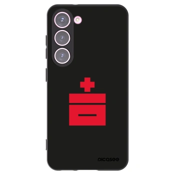 Picasee silikonowe czarne etui na Samsung Galaxy S23 5G - Le Plastenciaga