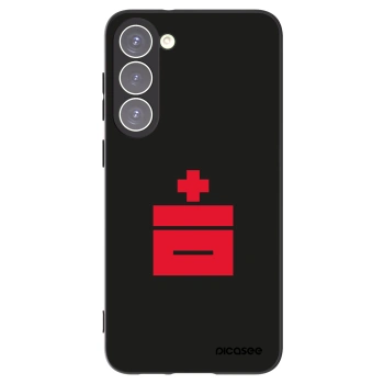 Picasee silikonowe czarne etui na Samsung Galaxy S23+ 5G - Le Plastenciaga