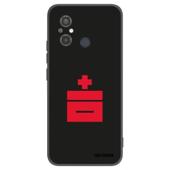 Picasee silikonowe czarne etui na Xiaomi Redmi 12C - Le Plastenciaga