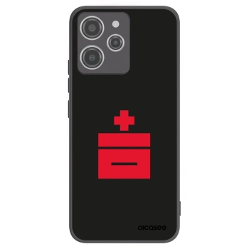 Picasee silikonowe czarne etui na Xiaomi Redmi 12 4G - Le Plastenciaga