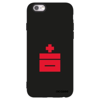 Picasee silikonowe czarne etui na Apple iPhone 6/6S - Le Plastenciaga