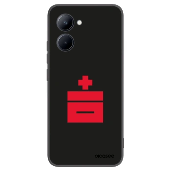 Picasee silikonowe czarne etui na Realme C33 (2023) - Le Plastenciaga