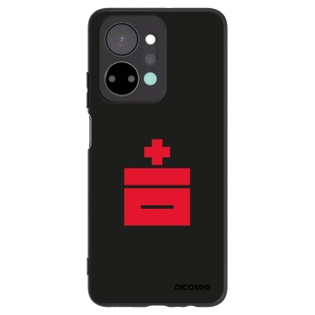 Picasee silikonowe czarne etui na Honor X7a - Le Plastenciaga