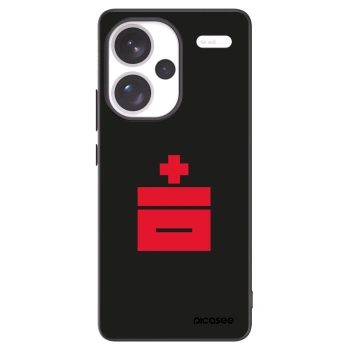 Picasee silikonowe czarne etui na Xiaomi Redmi Note 13 Pro+ 5G - Le Plastenciaga