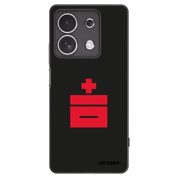 Picasee silikonowe czarne etui na Xiaomi Redmi Note 13 4G - Le Plastenciaga