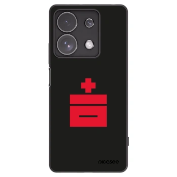Picasee silikonowe czarne etui na Xiaomi Redmi Note 13 Pro 4G - Le Plastenciaga