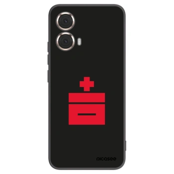 Picasee silikonowe czarne etui na Motorola Moto G85 - Le Plastenciaga