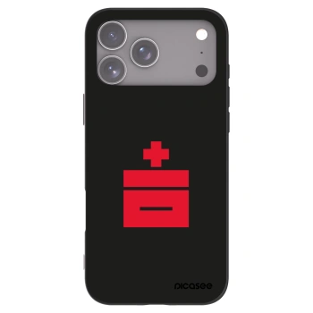 Picasee silikonowe czarne etui na Apple iPhone 17 Pro Max - Le Plastenciaga