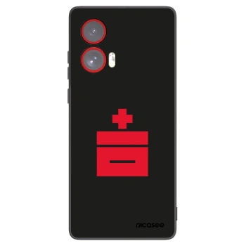Picasee silikonowe czarne etui na Motorola Edge 50 Fusion - Le Plastenciaga