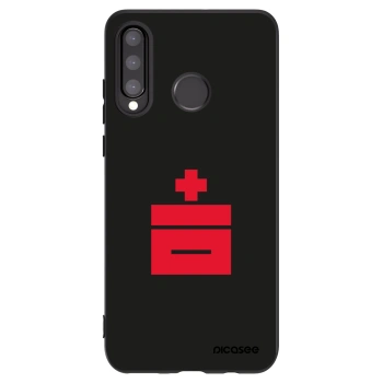 Picasee silikonowe czarne etui na Huawei P30 Lite - Le Plastenciaga