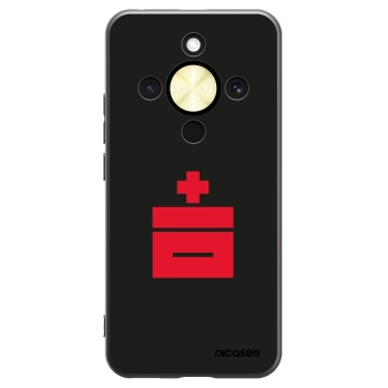 Picasee silikonowe czarne etui na Honor Magic8 Lite 5G - Le Plastenciaga