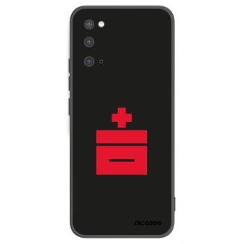 Picasee silikonowe czarne etui na Samsung Galaxy S20 G980F - Le Plastenciaga