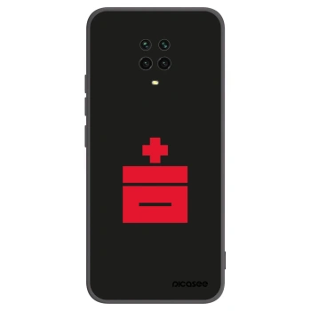 Picasee silikonowe czarne etui na Xiaomi Redmi Note 9 Pro - Le Plastenciaga