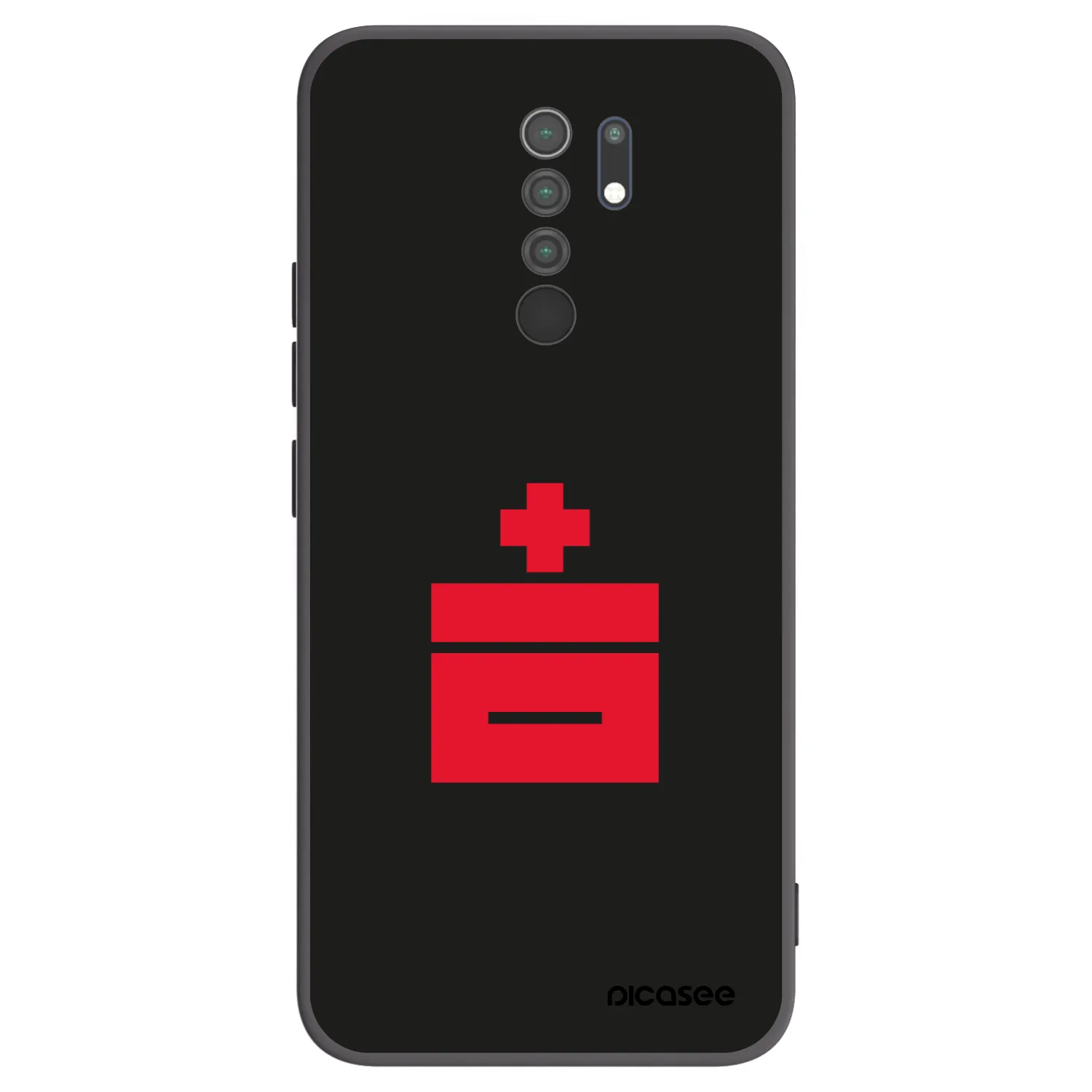 Picasee silikonowe czarne etui na Xiaomi Redmi 9 - Le Plastenciaga