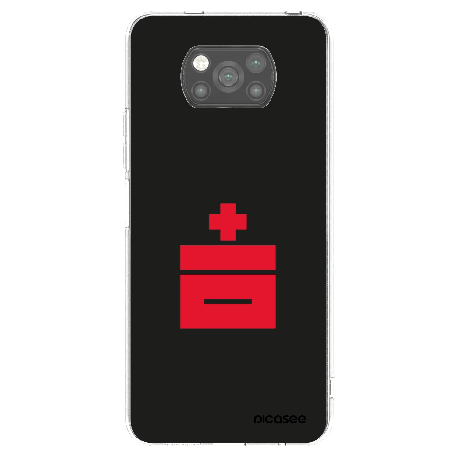 Picasee silikonowe czarne etui na Xiaomi Poco X3 - Le Plastenciaga