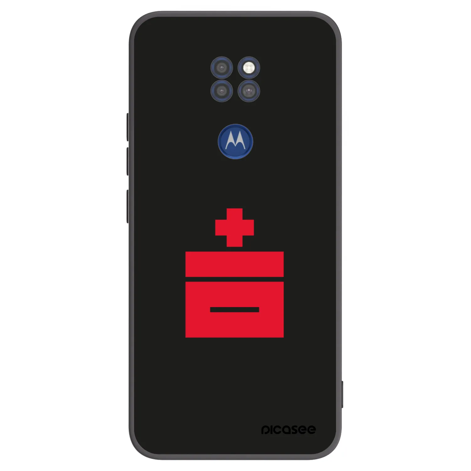 Picasee silikonowe czarne etui na Motorola Moto G9 Play - Le Plastenciaga