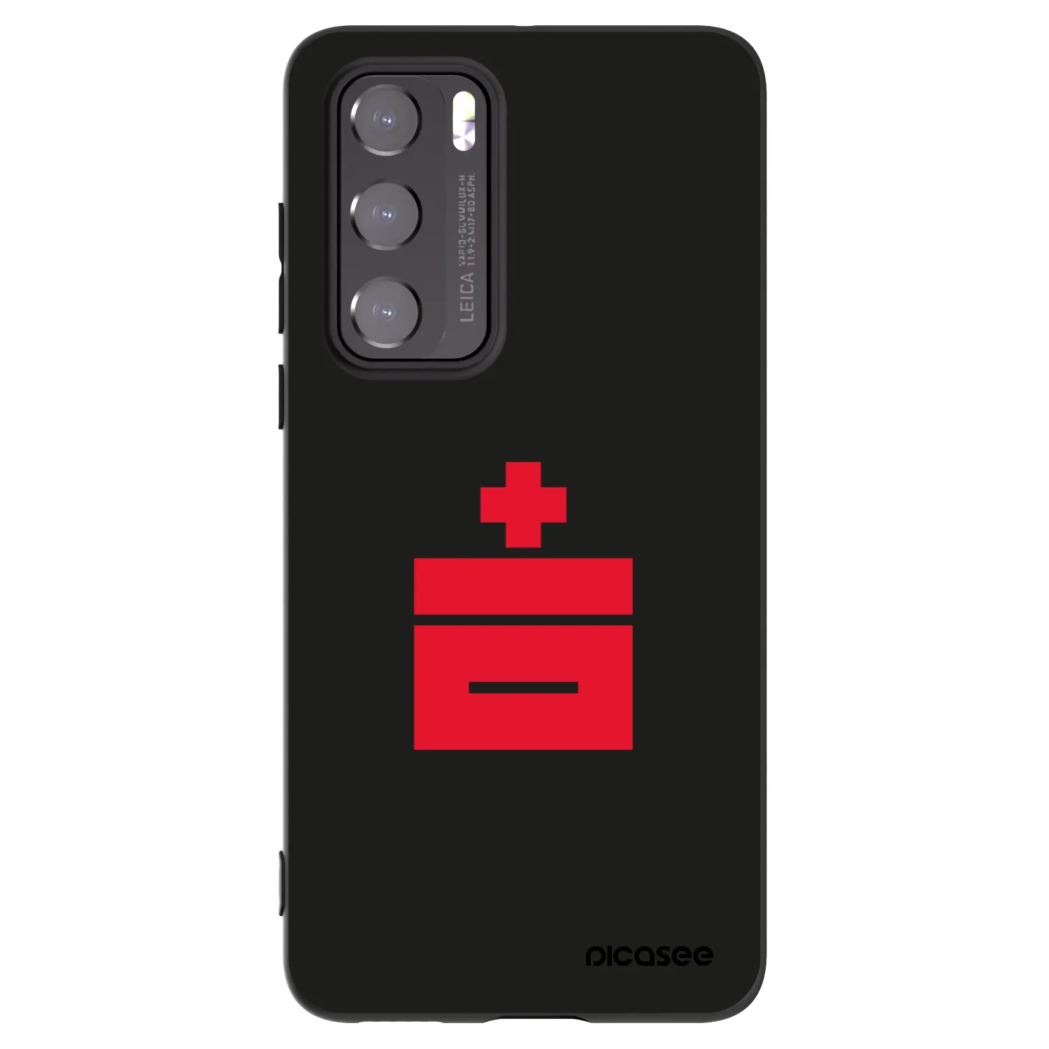 Picasee silikonowe czarne etui na Huawei P40 - Le Plastenciaga