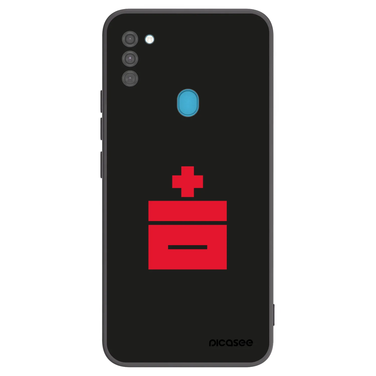 Picasee silikonowe czarne etui na Samsung Galaxy M11 - Le Plastenciaga