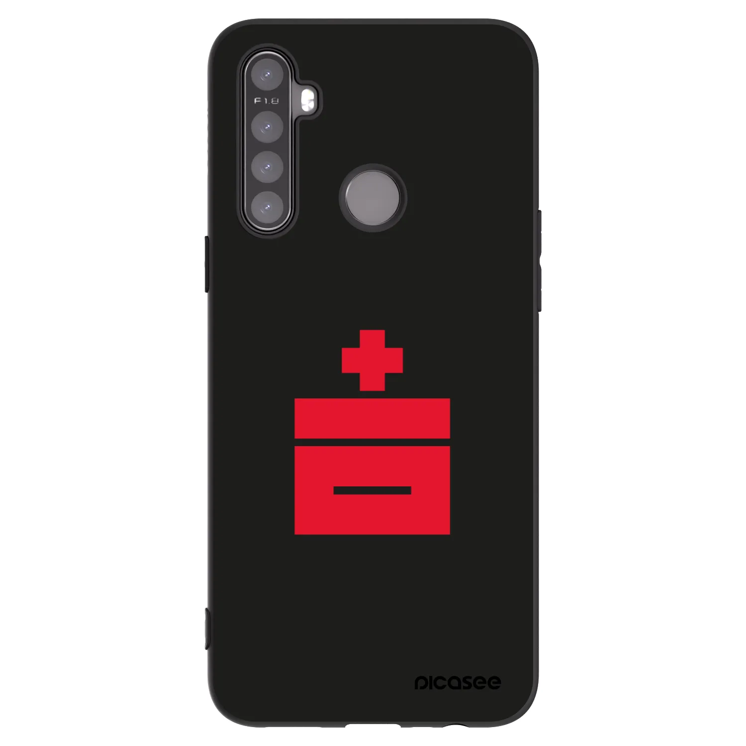 Picasee silikonowe czarne etui na Realme 5 - Le Plastenciaga