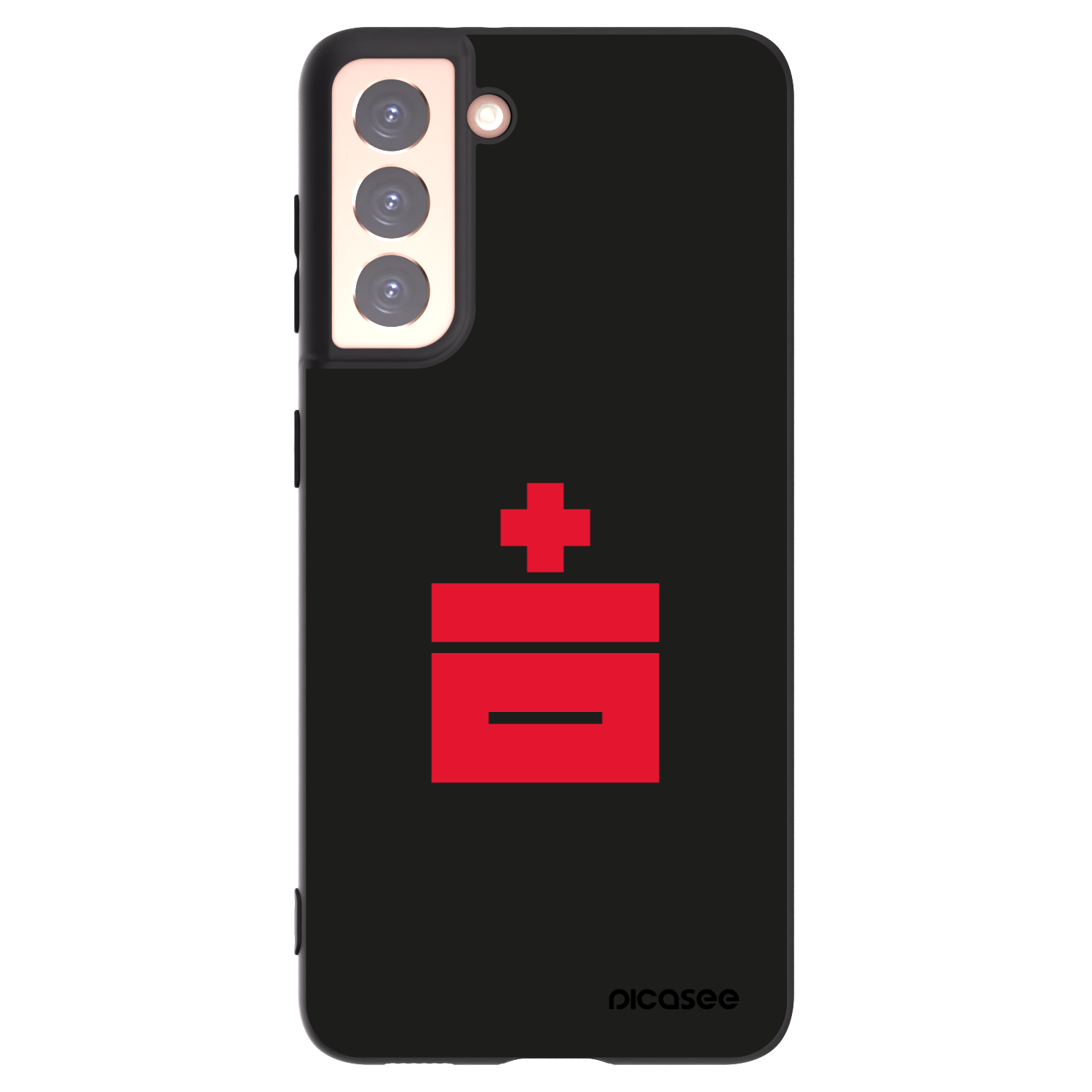 Picasee silikonowe czarne etui na Samsung Galaxy S21 5G G991B - Le Plastenciaga