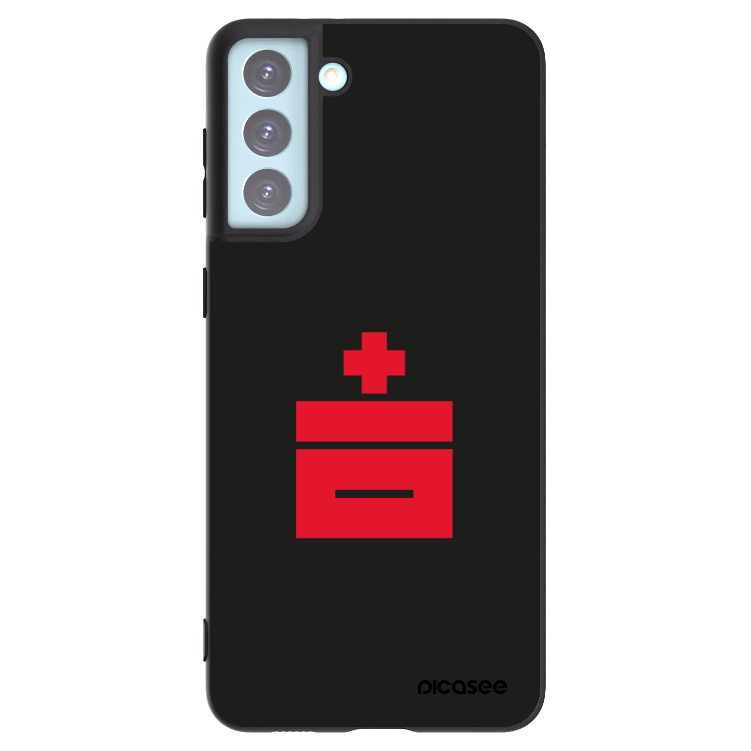 Picasee silikonowe czarne etui na Samsung Galaxy S21+ 5G G996F - Le Plastenciaga