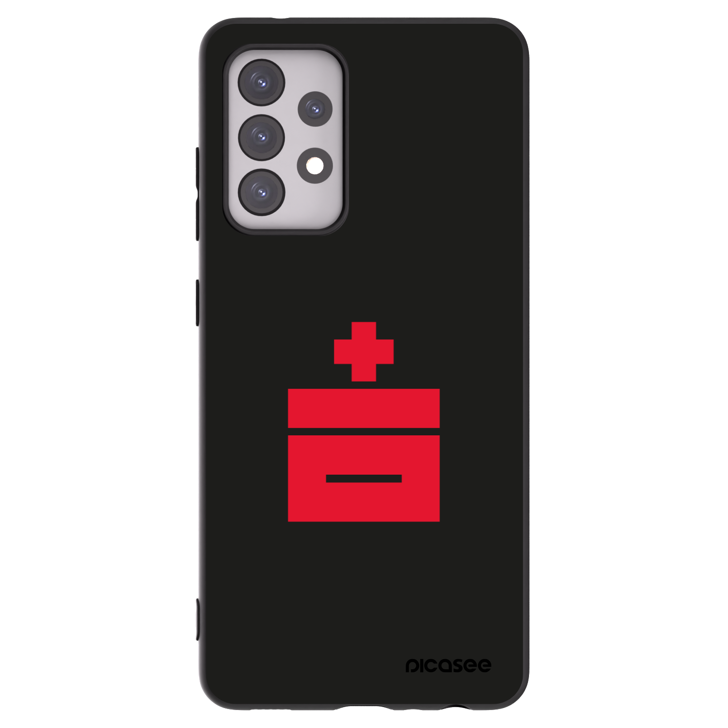Picasee silikonowe czarne etui na Samsung Galaxy A52 5G A525F - Le Plastenciaga