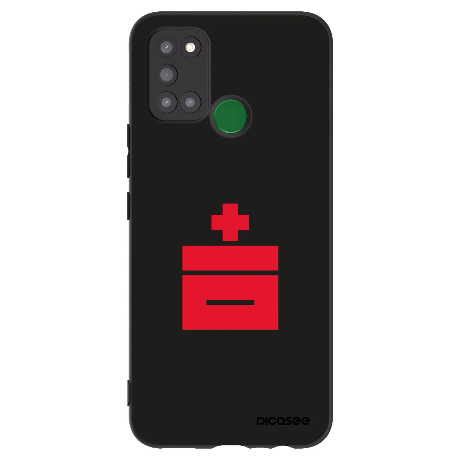 Picasee silikonowe czarne etui na Realme 7i - Le Plastenciaga