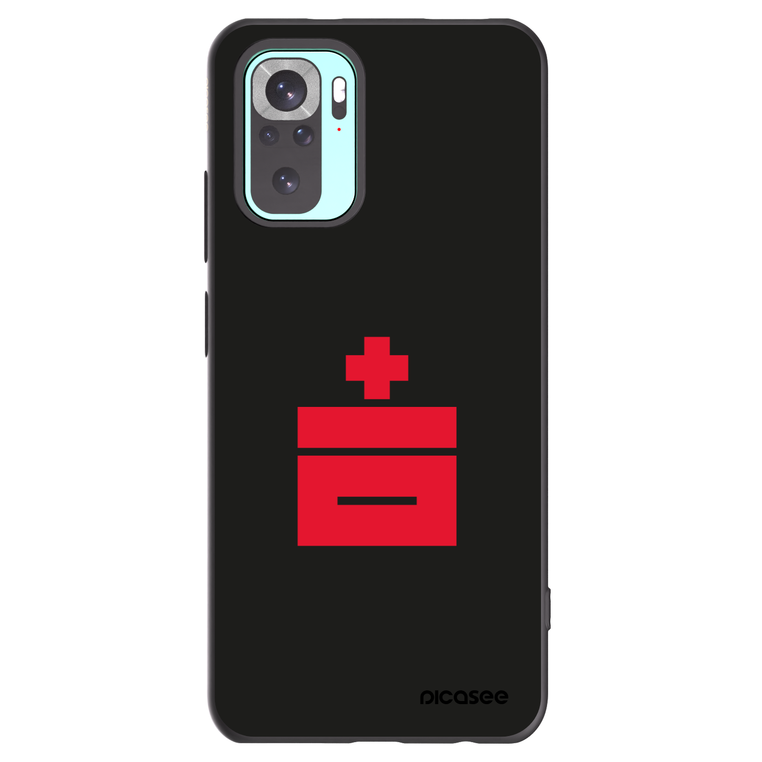 Picasee silikonowe czarne etui na Xiaomi Redmi Note 10 Pro - Le Plastenciaga