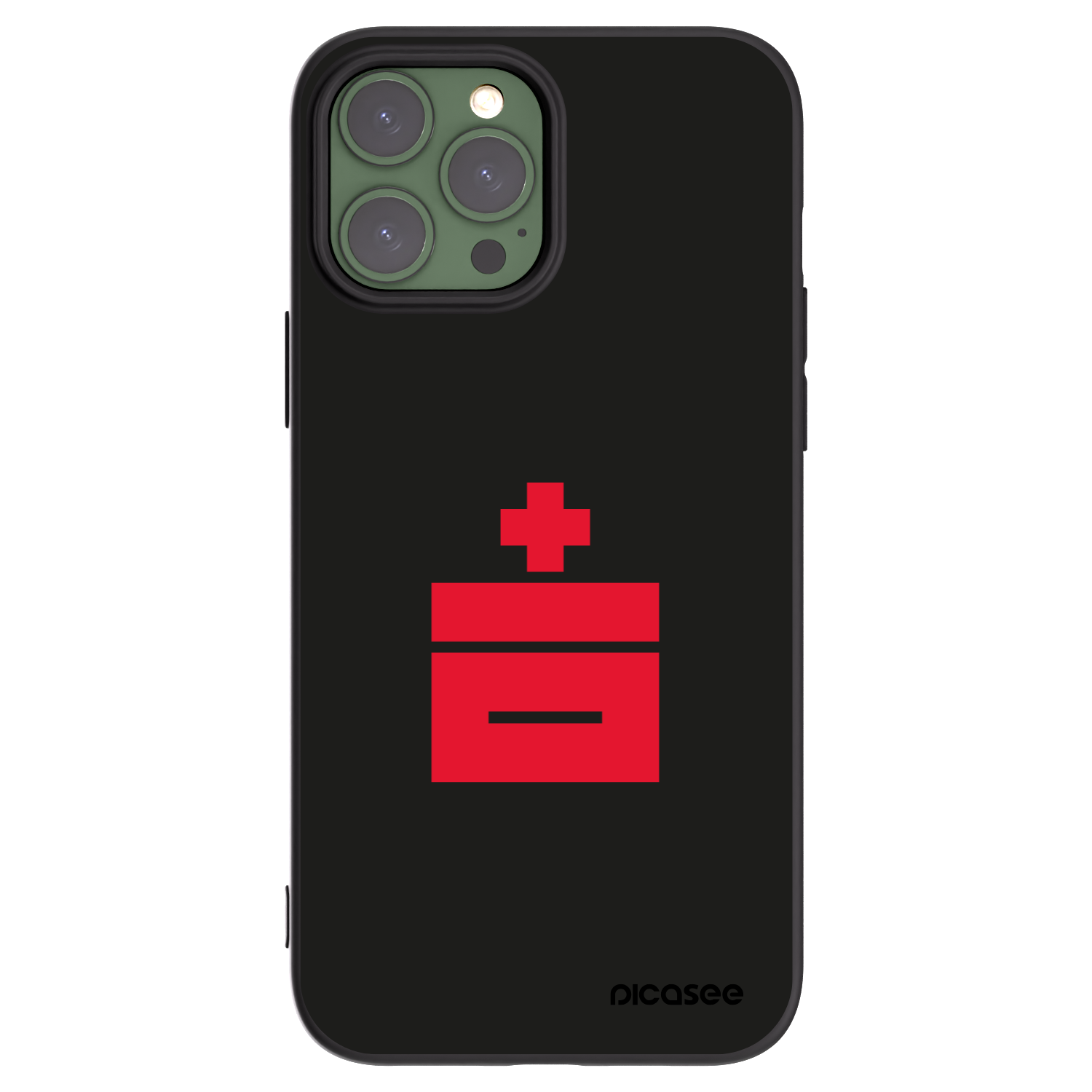 Picasee silikonowe czarne etui na Apple iPhone 13 Pro Max - Le Plastenciaga