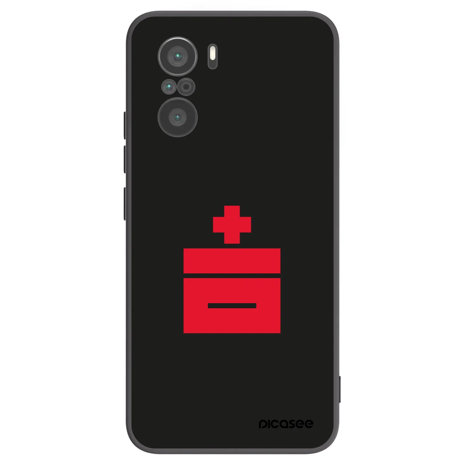 Picasee silikonowe czarne etui na Xiaomi Poco F3 - Le Plastenciaga