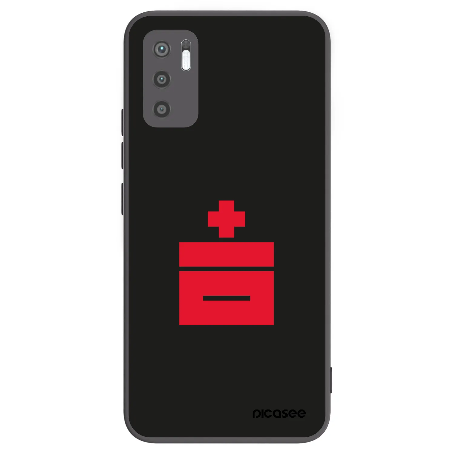 Picasee silikonowe czarne etui na Xiaomi Redmi Note 10 5G - Le Plastenciaga