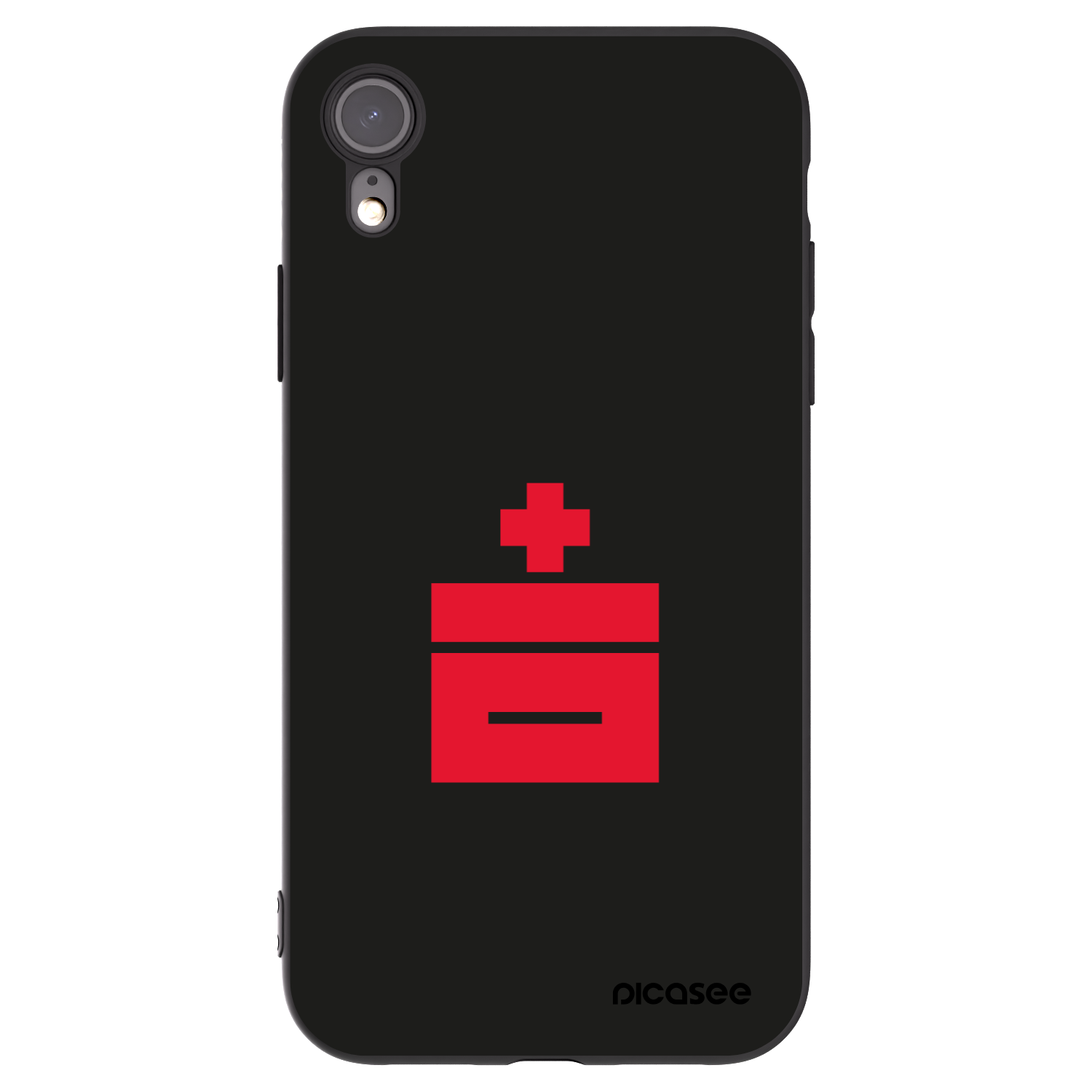 Picasee silikonowe czarne etui na Apple iPhone XR - Le Plastenciaga