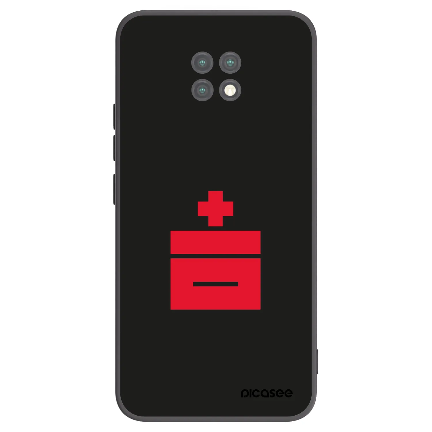 Picasee silikonowe czarne etui na Xiaomi Redmi Note 9T - Le Plastenciaga