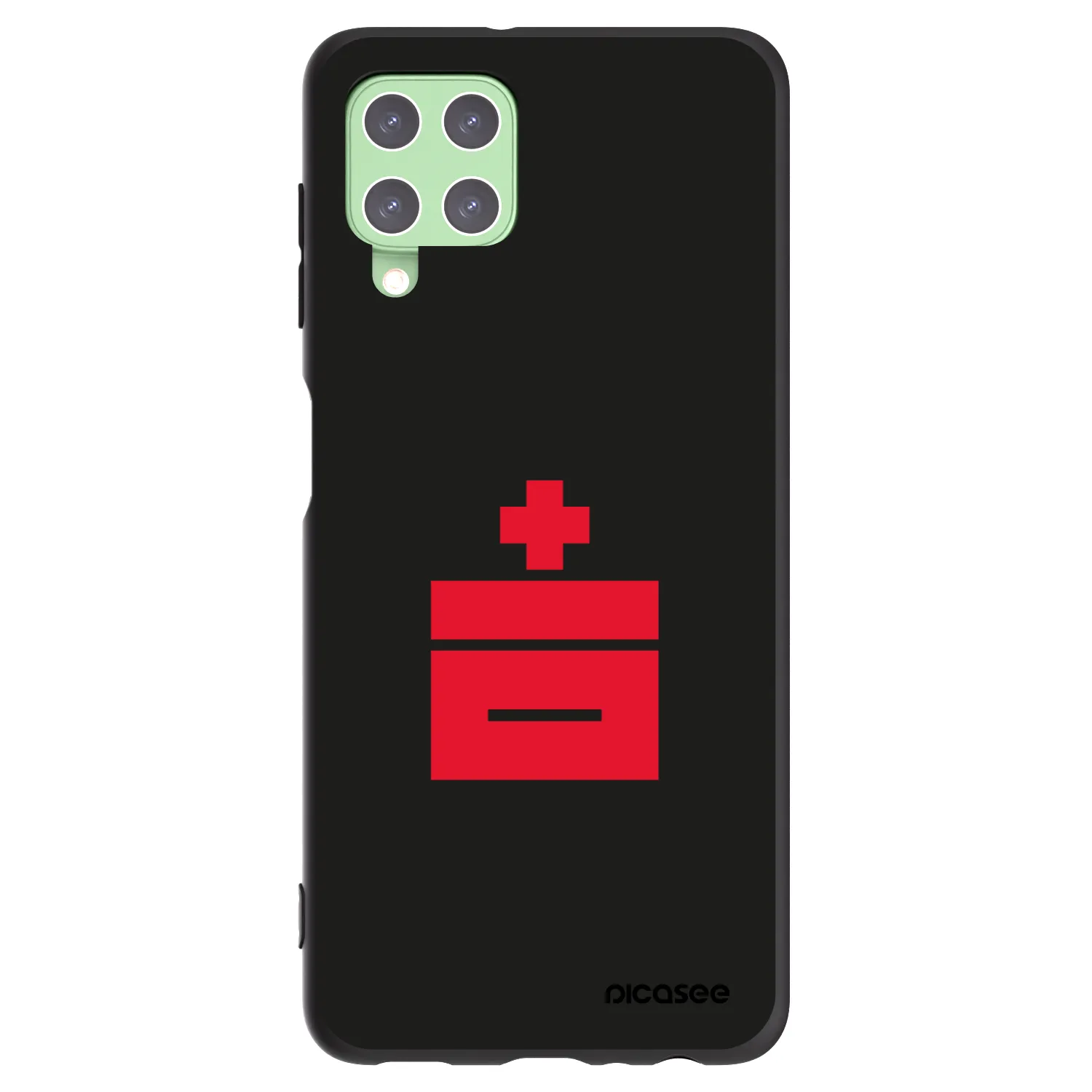 Picasee silikonowe czarne etui na Samsung Galaxy A22 A225F 4G - Le Plastenciaga