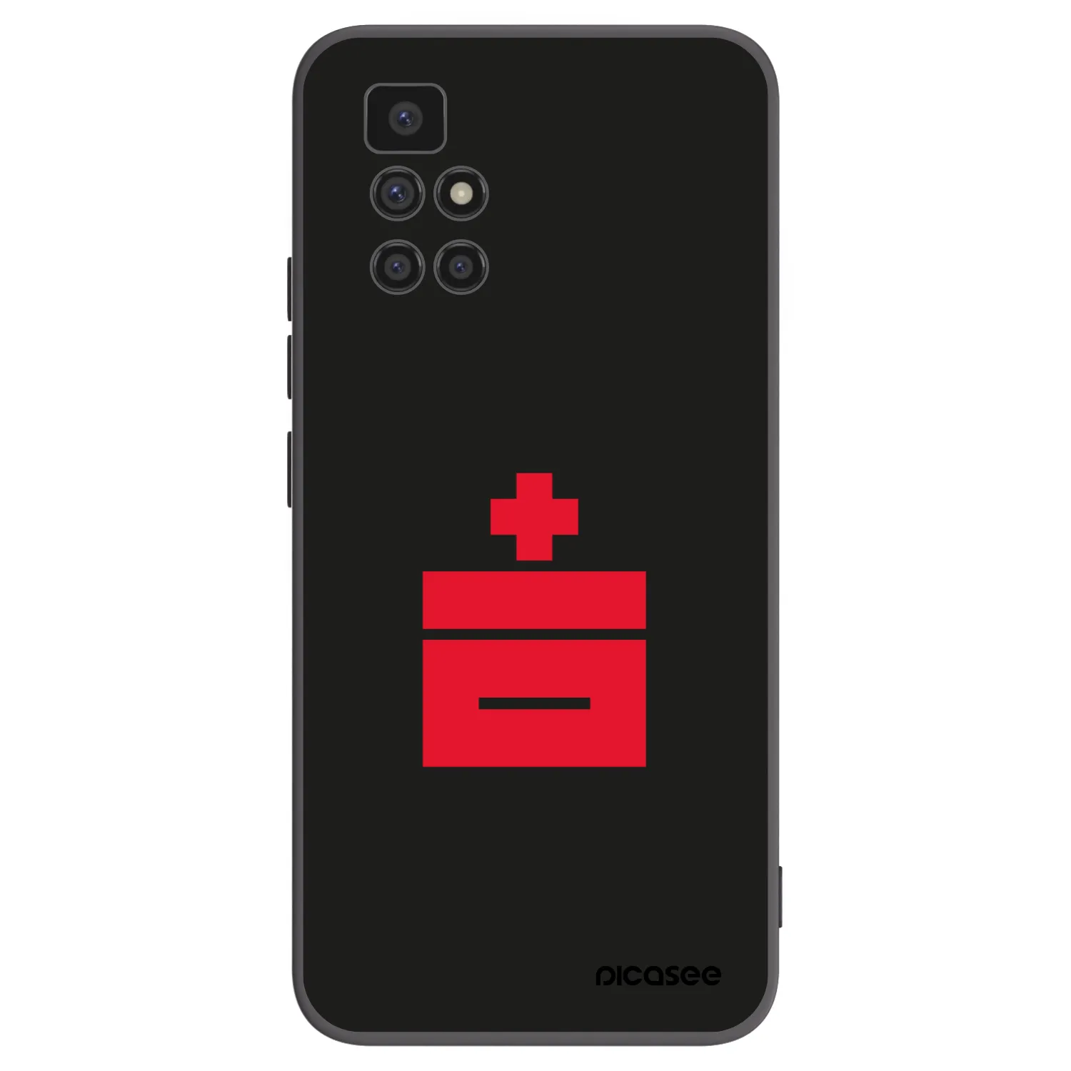 Picasee silikonowe czarne etui na Xiaomi Redmi 10 - Le Plastenciaga