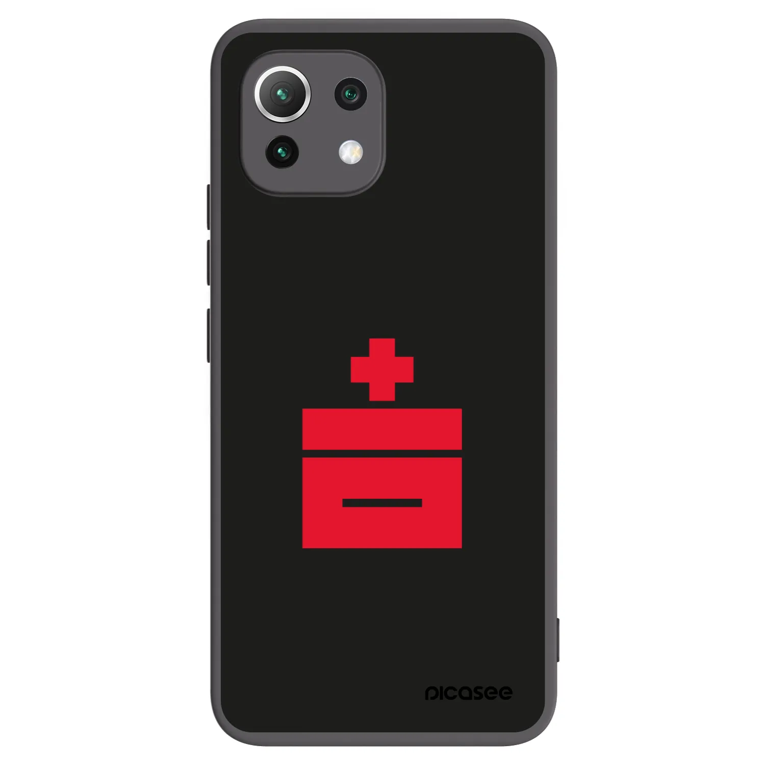 Picasee silikonowe czarne etui na Xiaomi 11 Lite 5G NE - Le Plastenciaga
