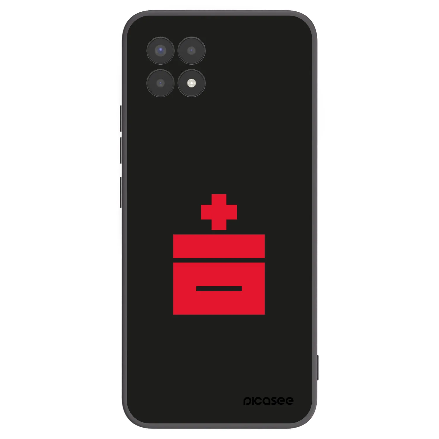 Picasee silikonowe czarne etui na Realme 8i - Le Plastenciaga