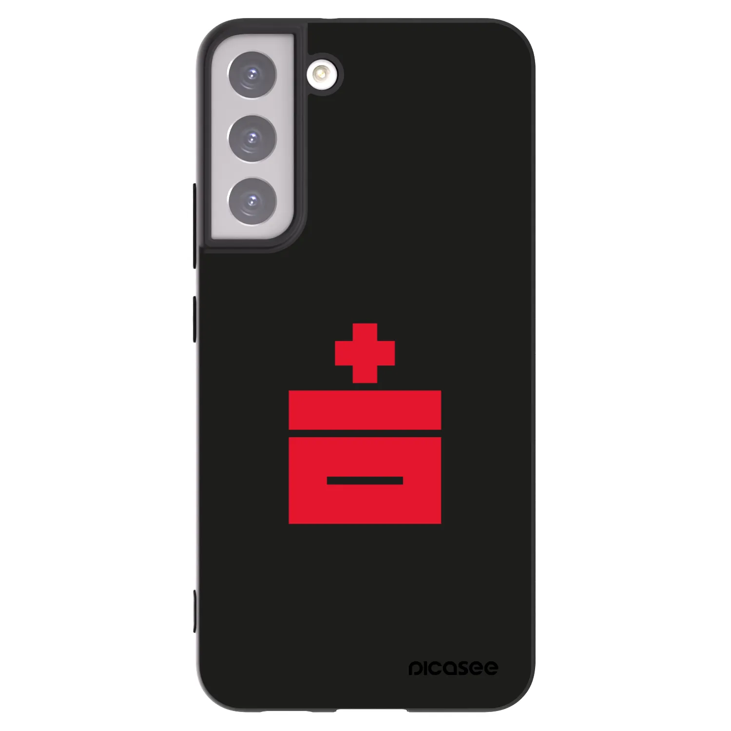 Picasee silikonowe czarne etui na Samsung Galaxy S22+ 5G - Le Plastenciaga