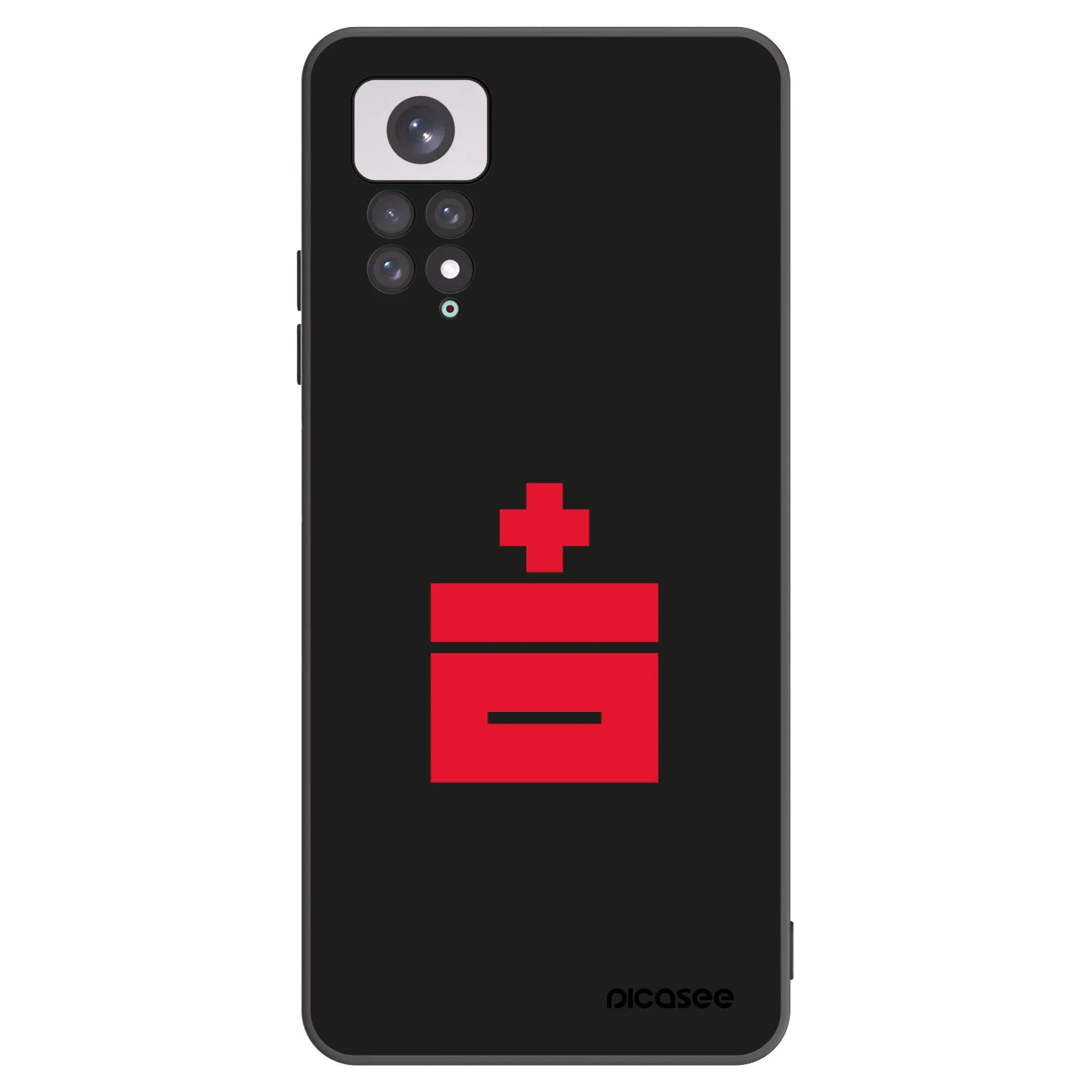 Picasee silikonowe czarne etui na Xiaomi Redmi Note 11 - Le Plastenciaga