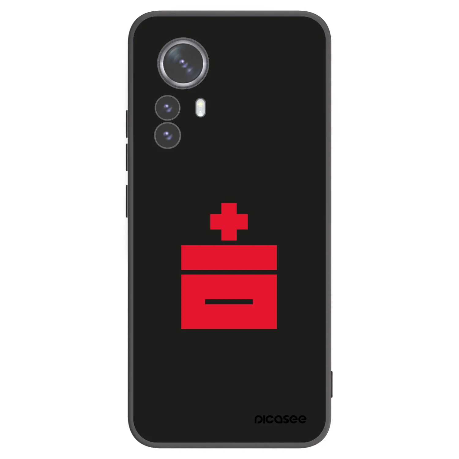 Picasee silikonowe czarne etui na Xiaomi 12 Pro - Le Plastenciaga