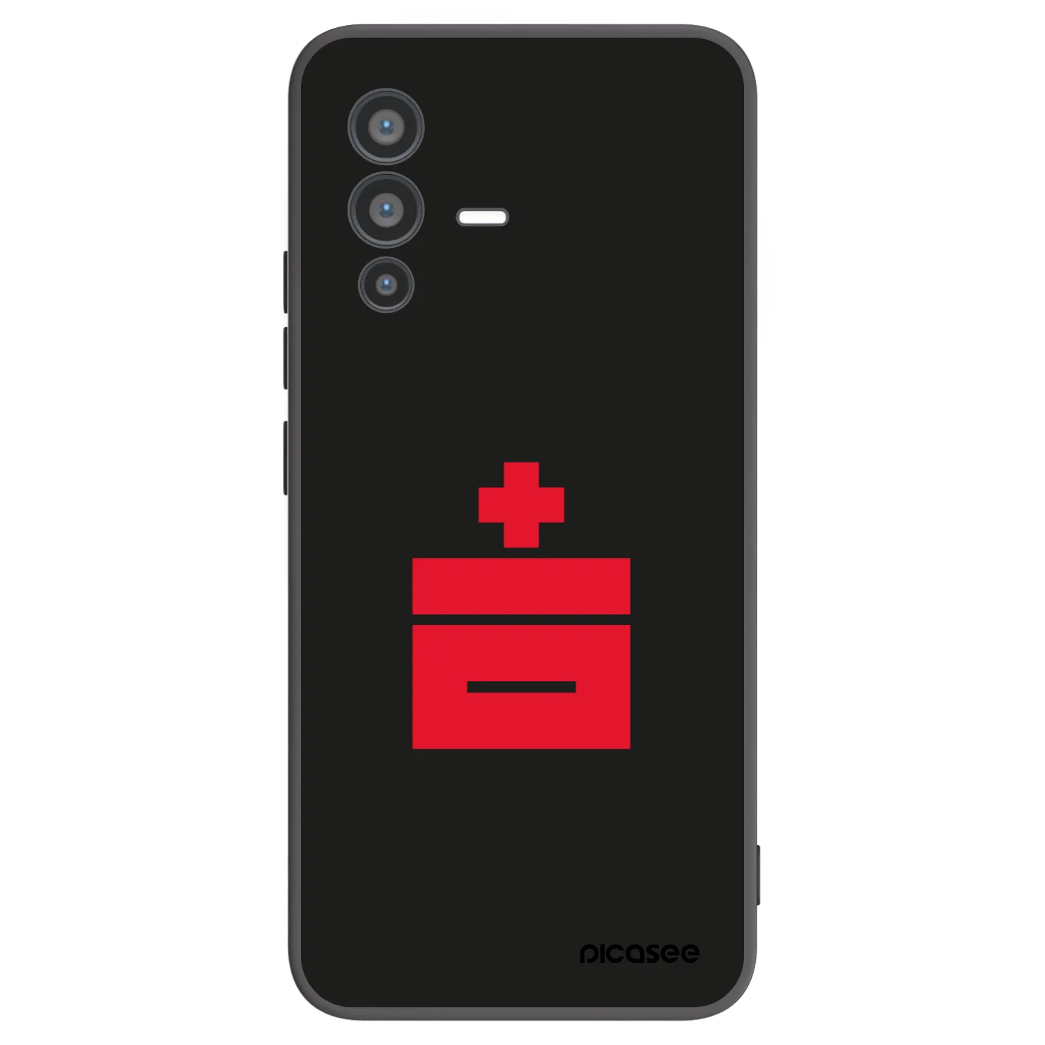 Picasee silikonowe czarne etui na Vivo V23 5G - Le Plastenciaga