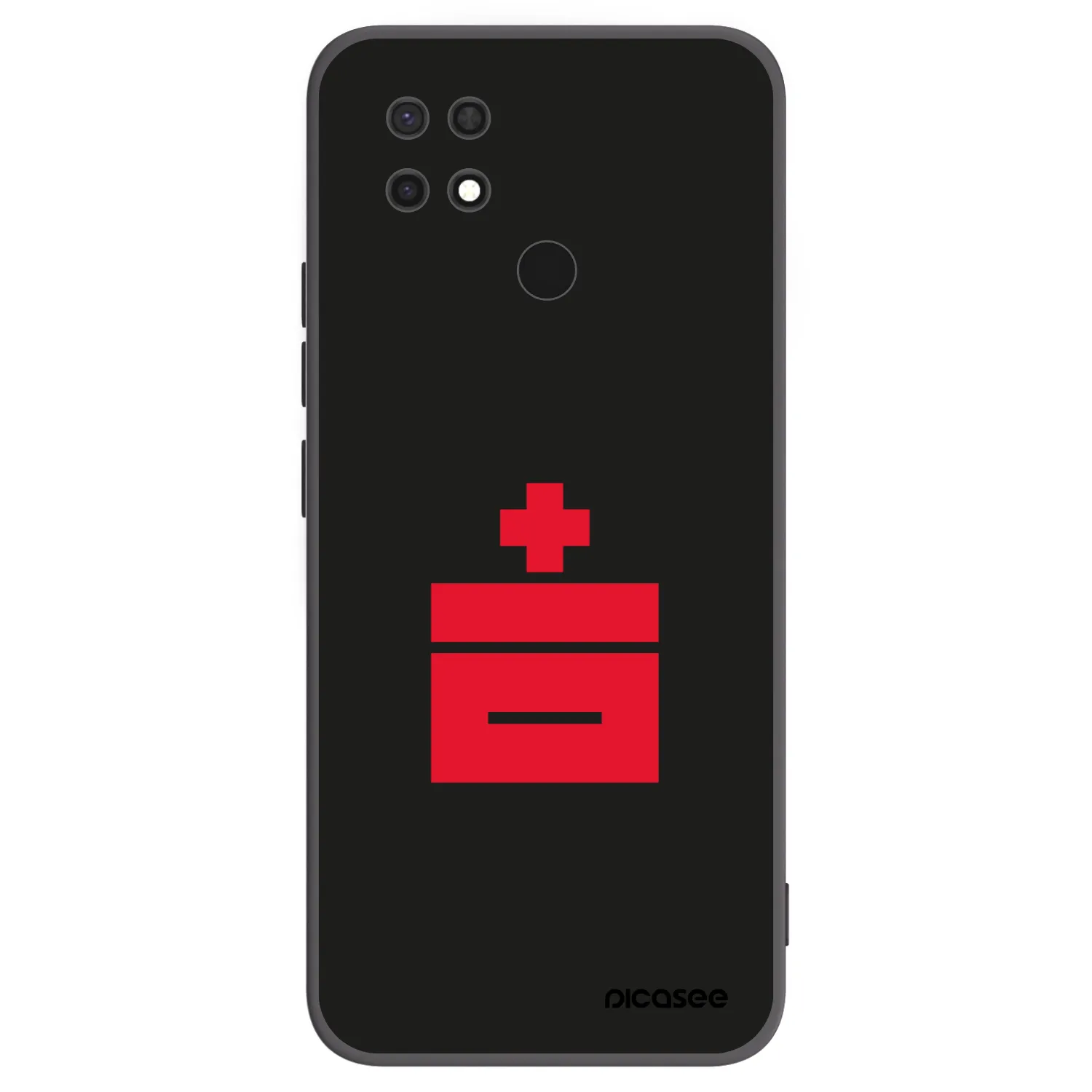 Picasee silikonowe czarne etui na Xiaomi Redmi 10C - Le Plastenciaga