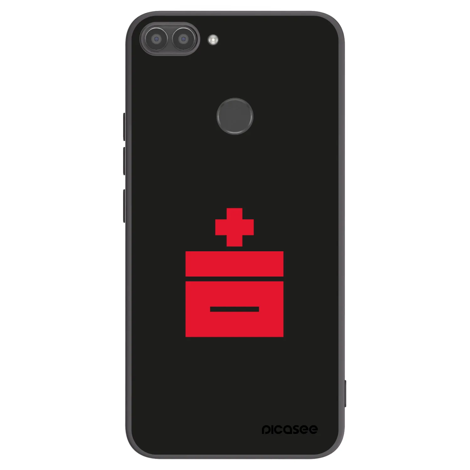 Picasee silikonowe czarne etui na Huawei P Smart - Le Plastenciaga