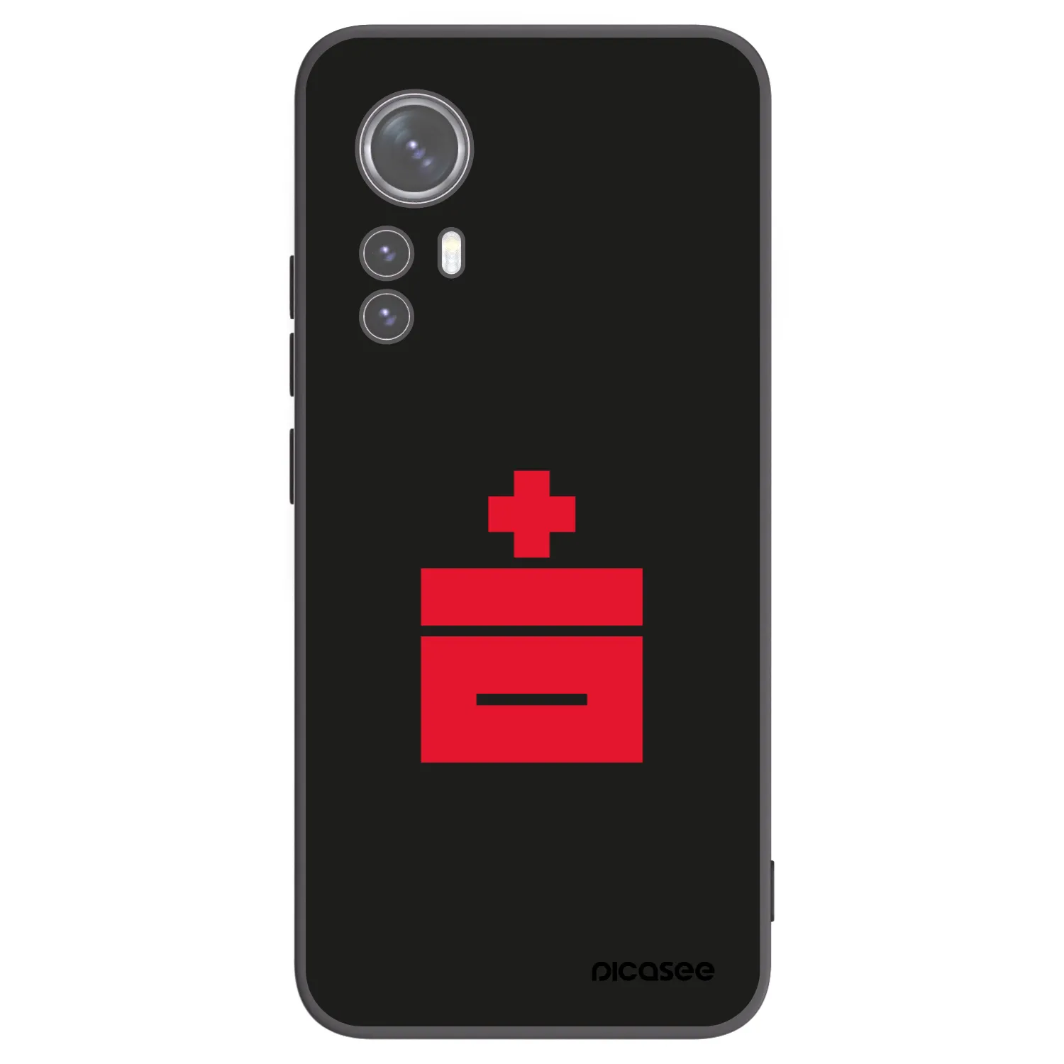 Picasee silikonowe czarne etui na Xiaomi 12X - Le Plastenciaga