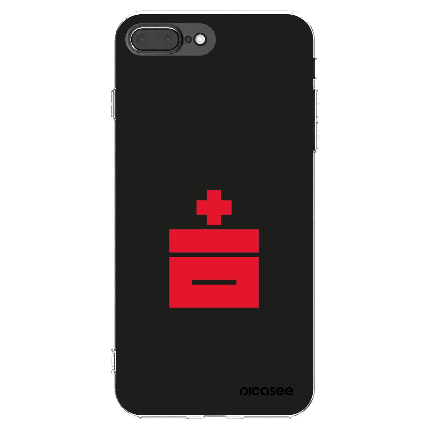 Picasee silikonowe przeźroczyste etui na Apple iPhone 8 Plus - Le Plastenciaga