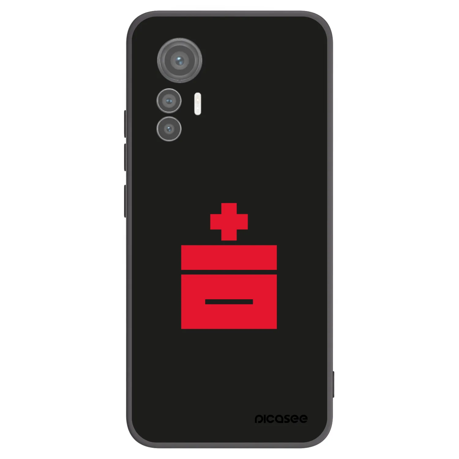 Picasee silikonowe czarne etui na Xiaomi 12 Lite - Le Plastenciaga