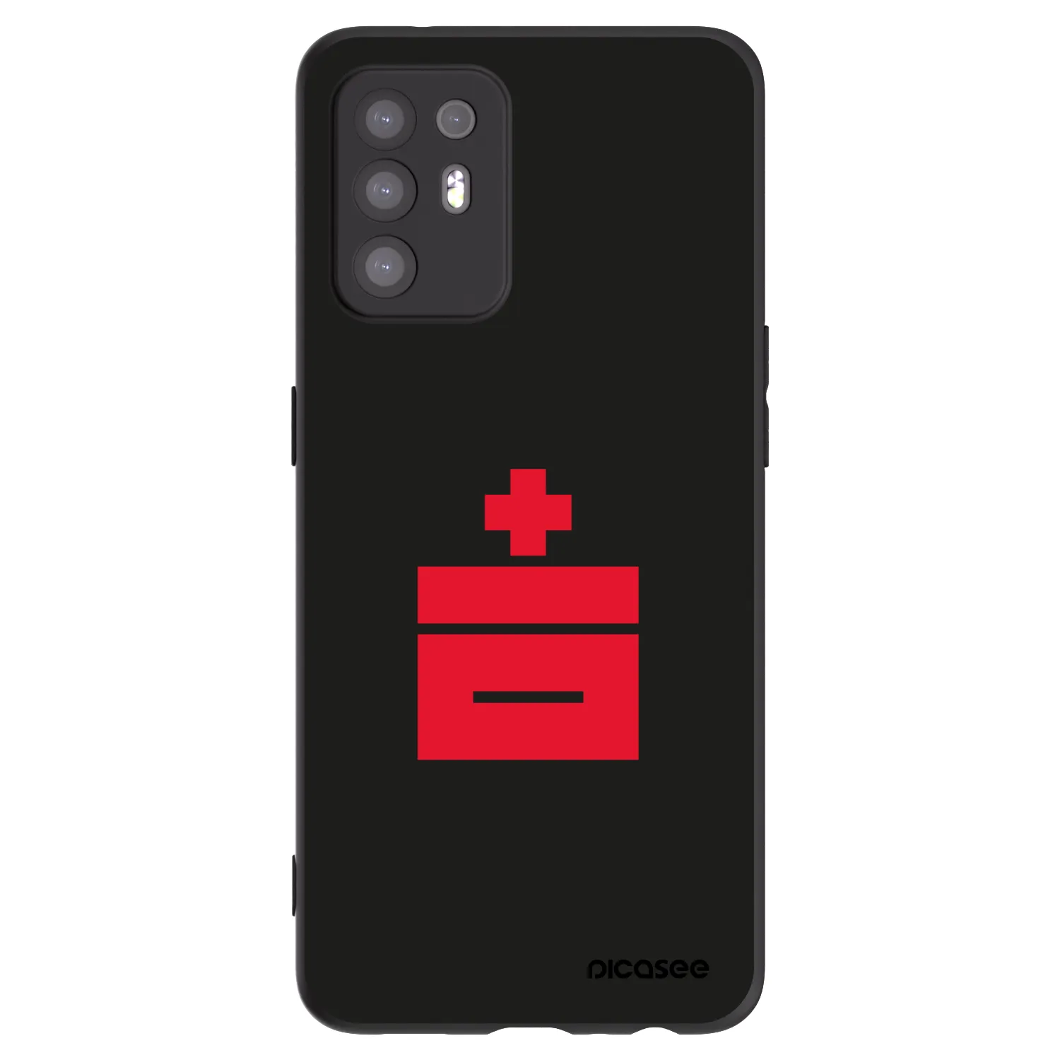 Picasee silikonowe czarne etui na OPPO A94 5G - Le Plastenciaga