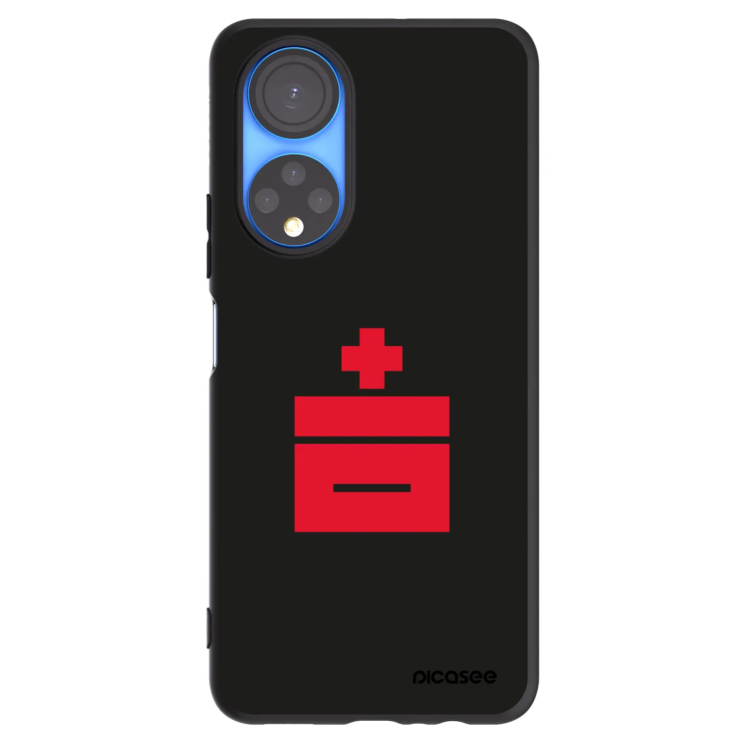 Picasee silikonowe czarne etui na Honor X7 - Le Plastenciaga