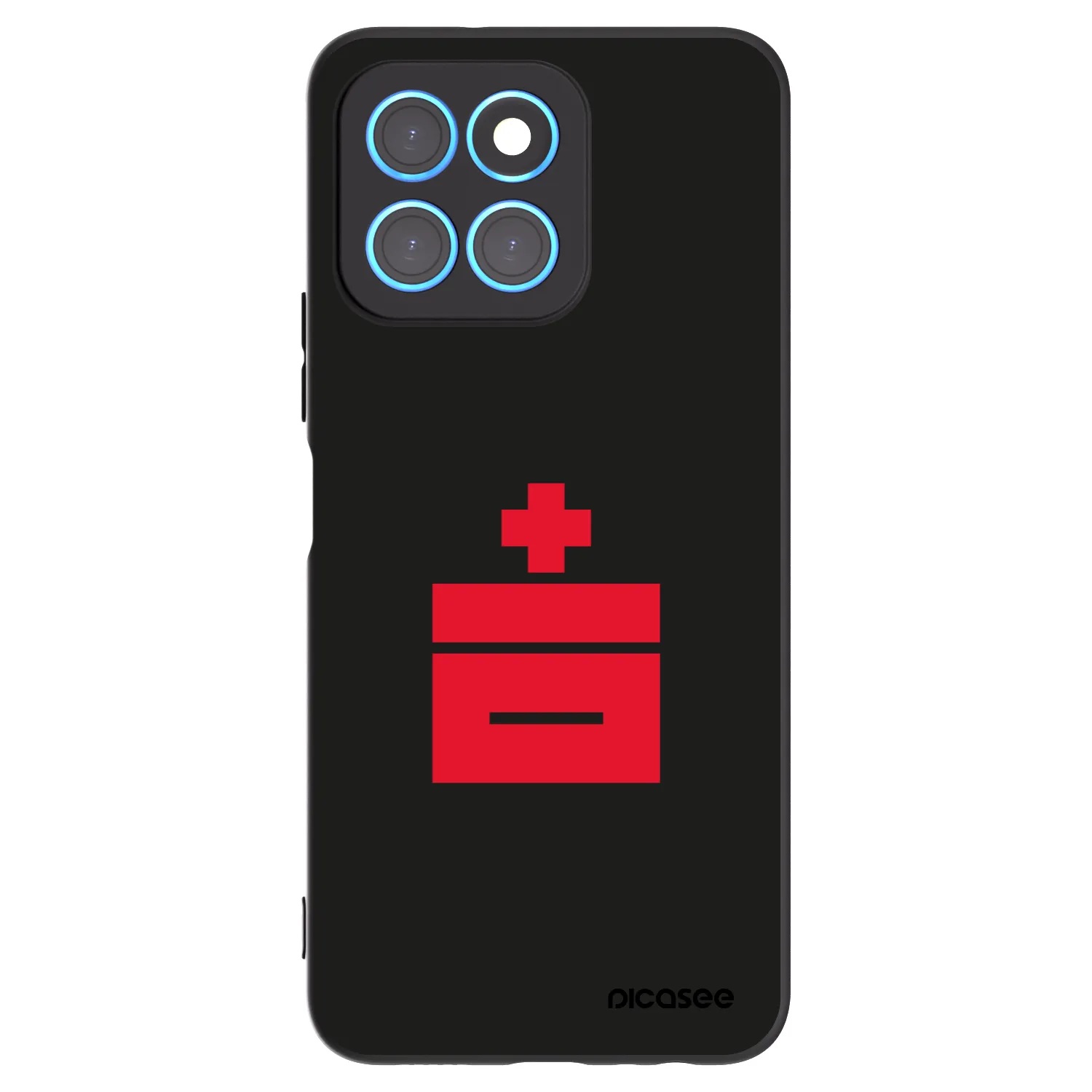 Picasee silikonowe czarne etui na Honor X6 - Le Plastenciaga
