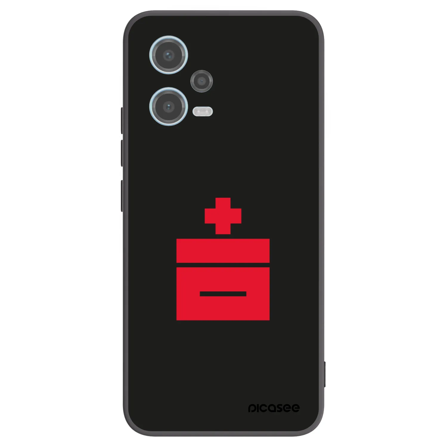 Picasee silikonowe czarne etui na Xiaomi Redmi Note 12 5G - Le Plastenciaga